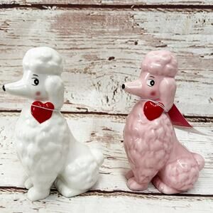 TARGET Valentines Day Poodles White and Pink Set